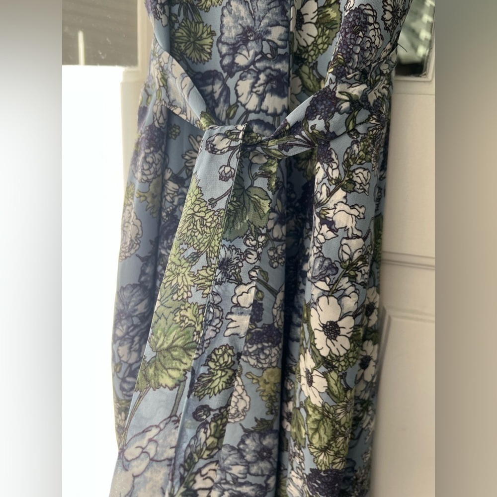 Gold Hawk Floral Silk Jumpsuit - Picture 12 of 13